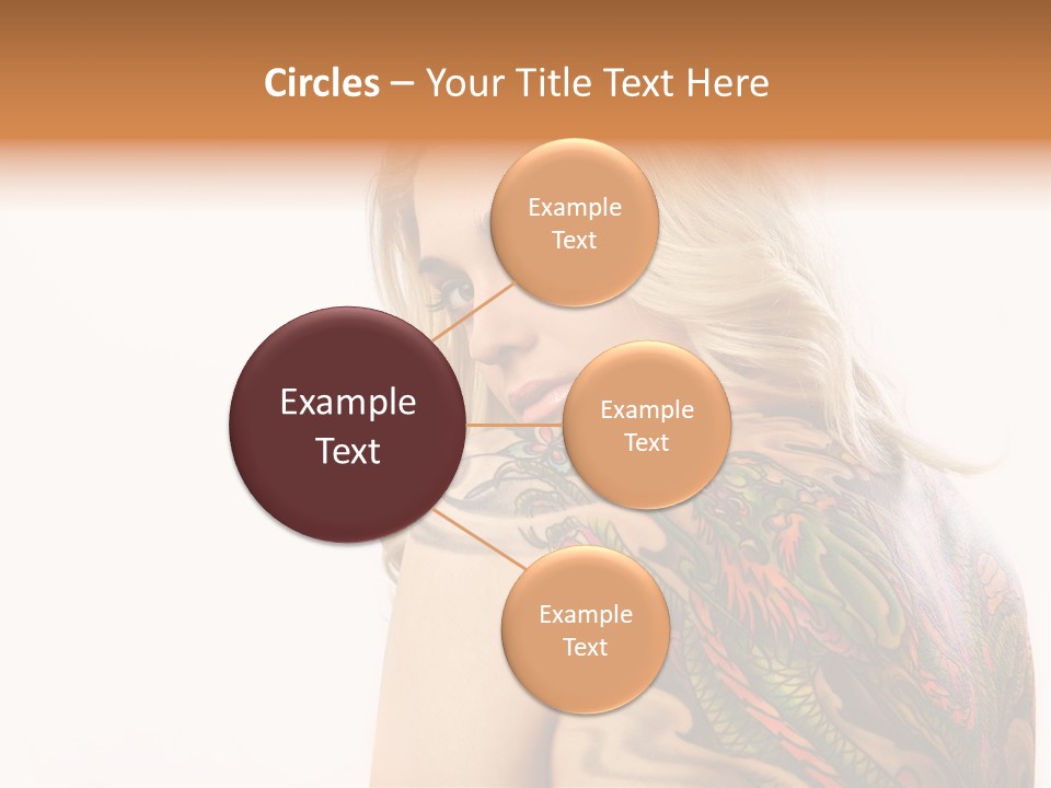 Stylish Tattoo Lady PowerPoint Template