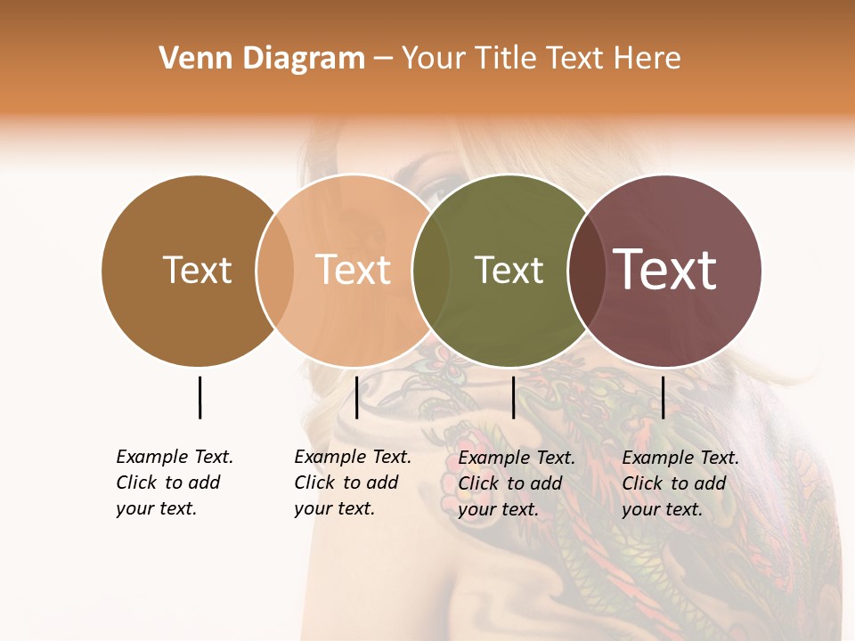 Stylish Tattoo Lady PowerPoint Template