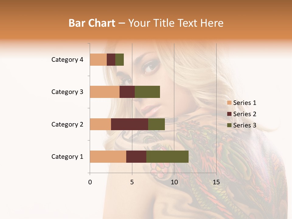 Stylish Tattoo Lady PowerPoint Template