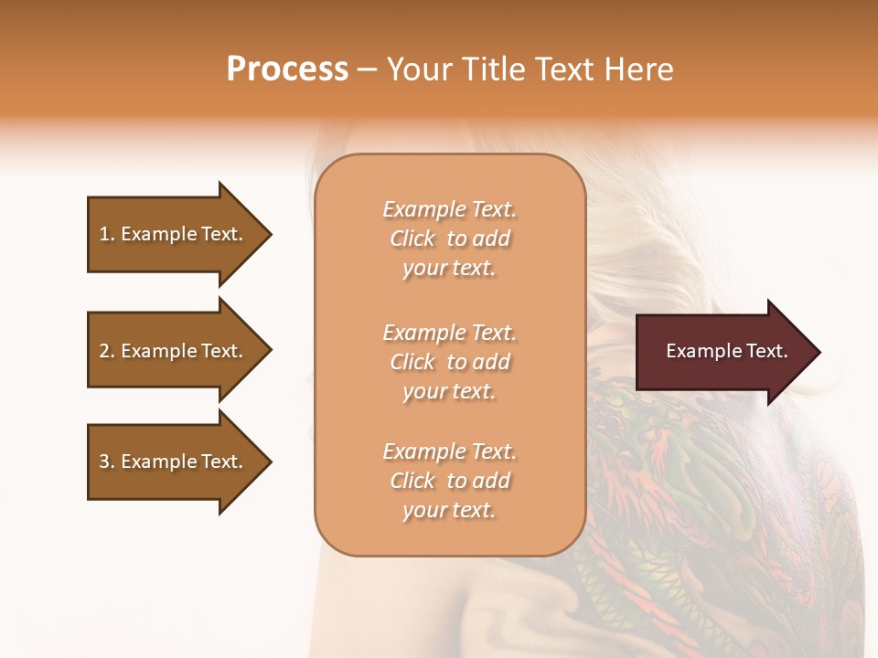 Stylish Tattoo Lady PowerPoint Template