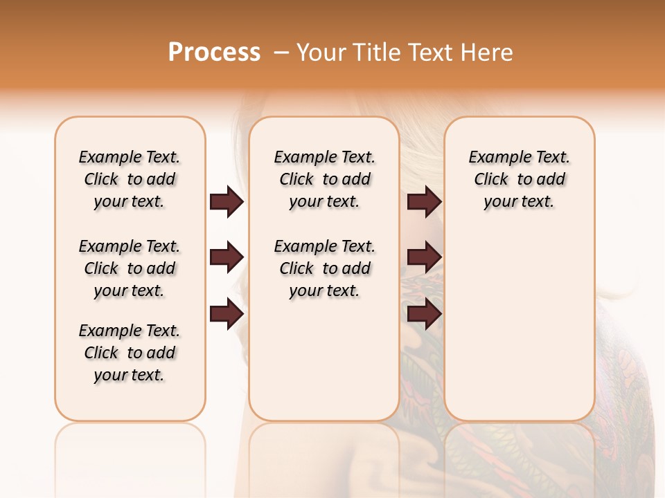 Stylish Tattoo Lady PowerPoint Template