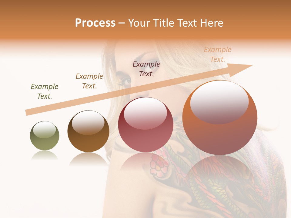 Stylish Tattoo Lady PowerPoint Template