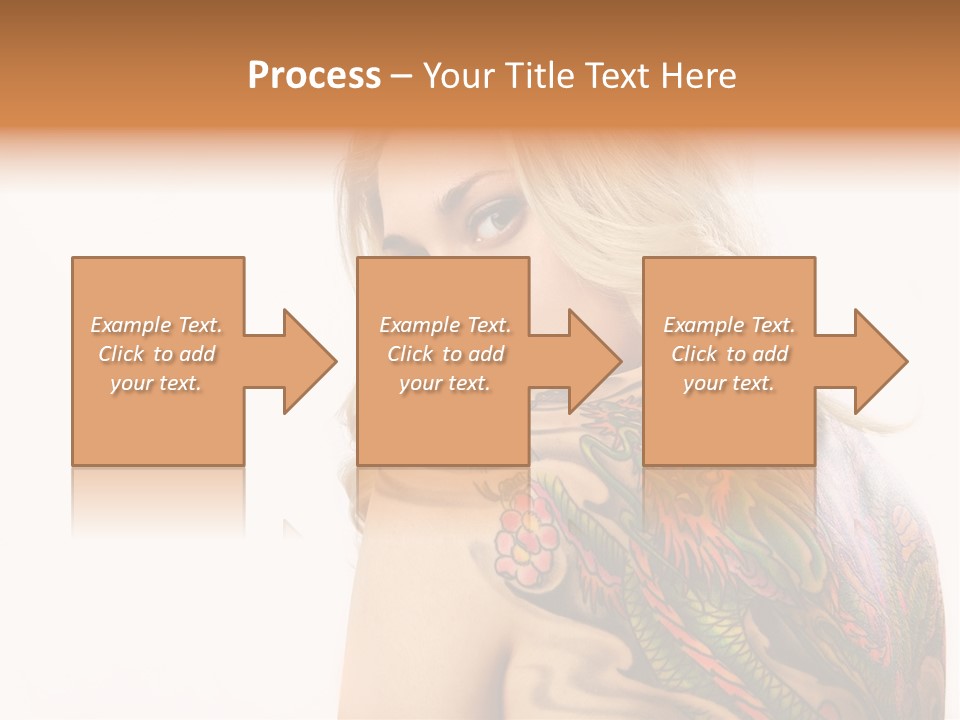 Stylish Tattoo Lady PowerPoint Template