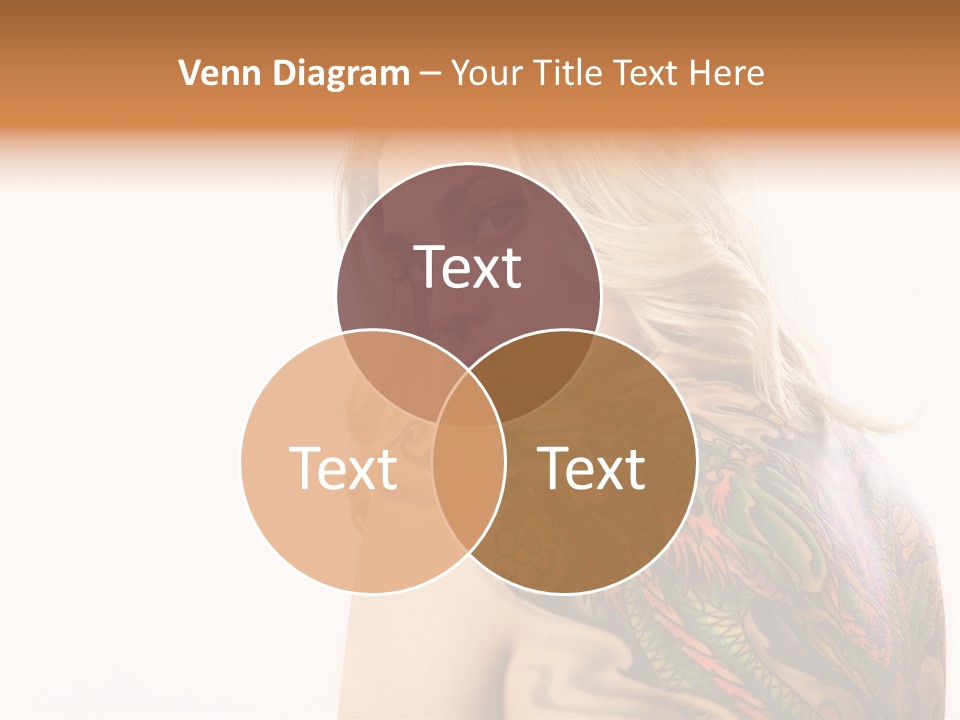 Stylish Tattoo Lady PowerPoint Template