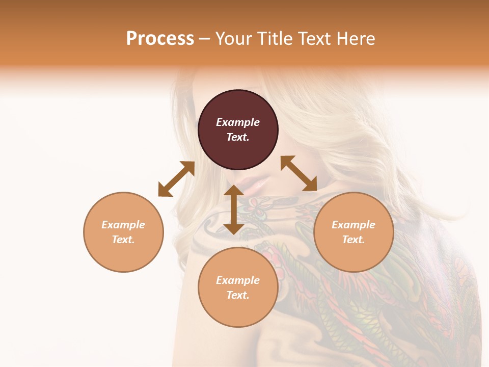 Stylish Tattoo Lady PowerPoint Template