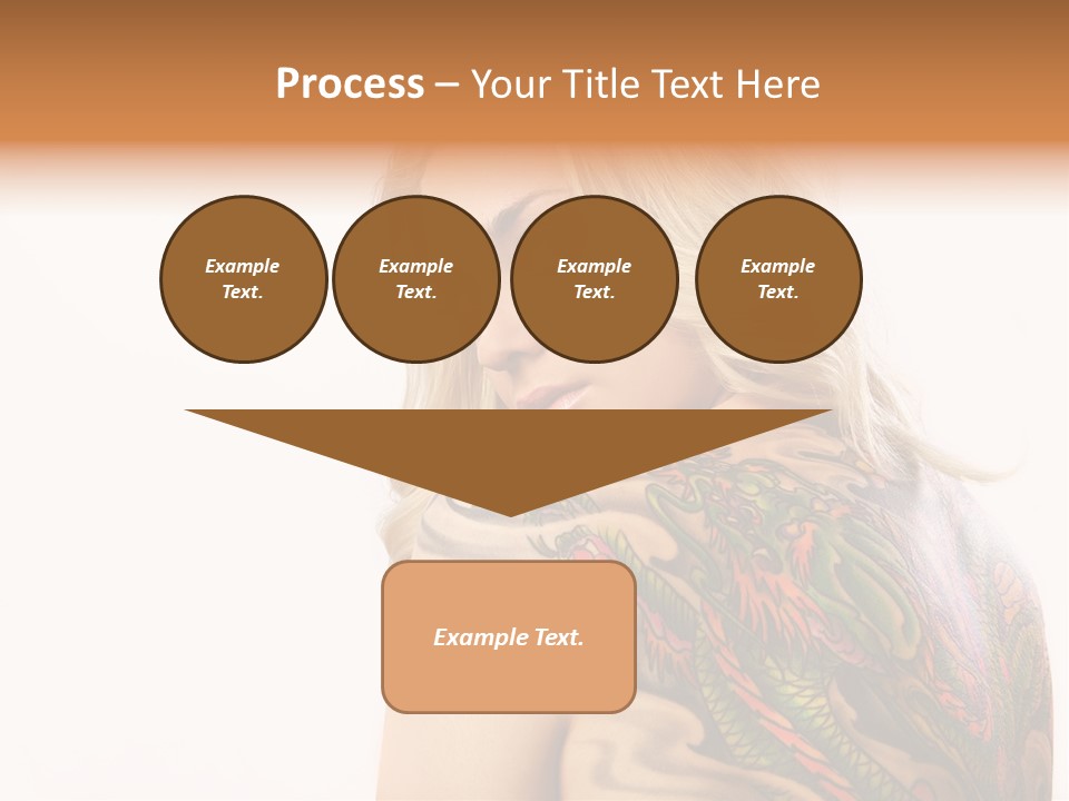 Stylish Tattoo Lady PowerPoint Template