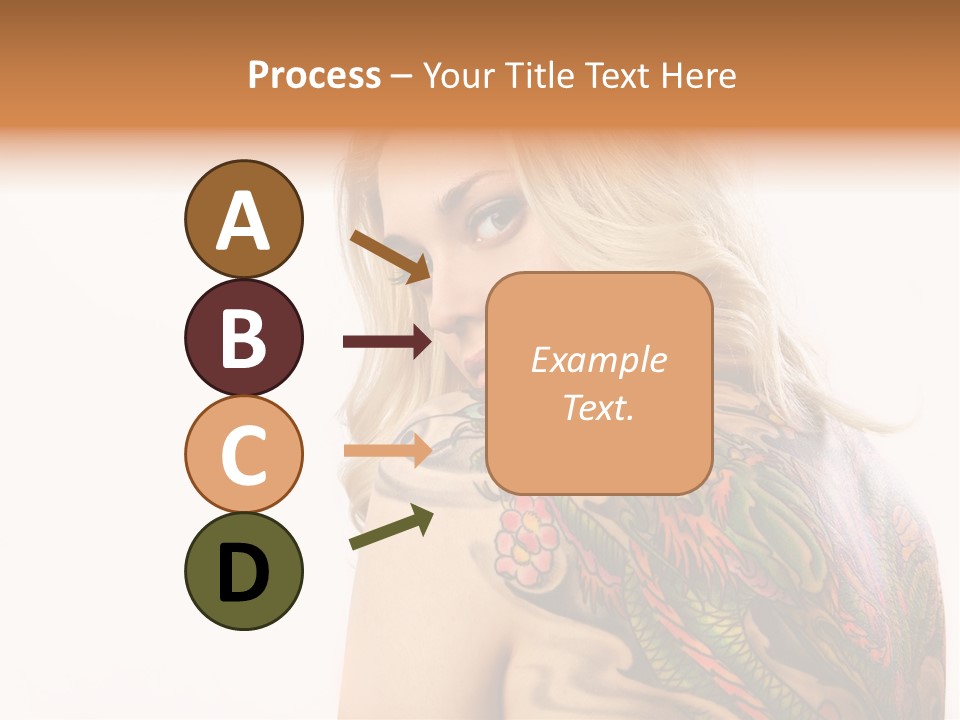 Stylish Tattoo Lady PowerPoint Template