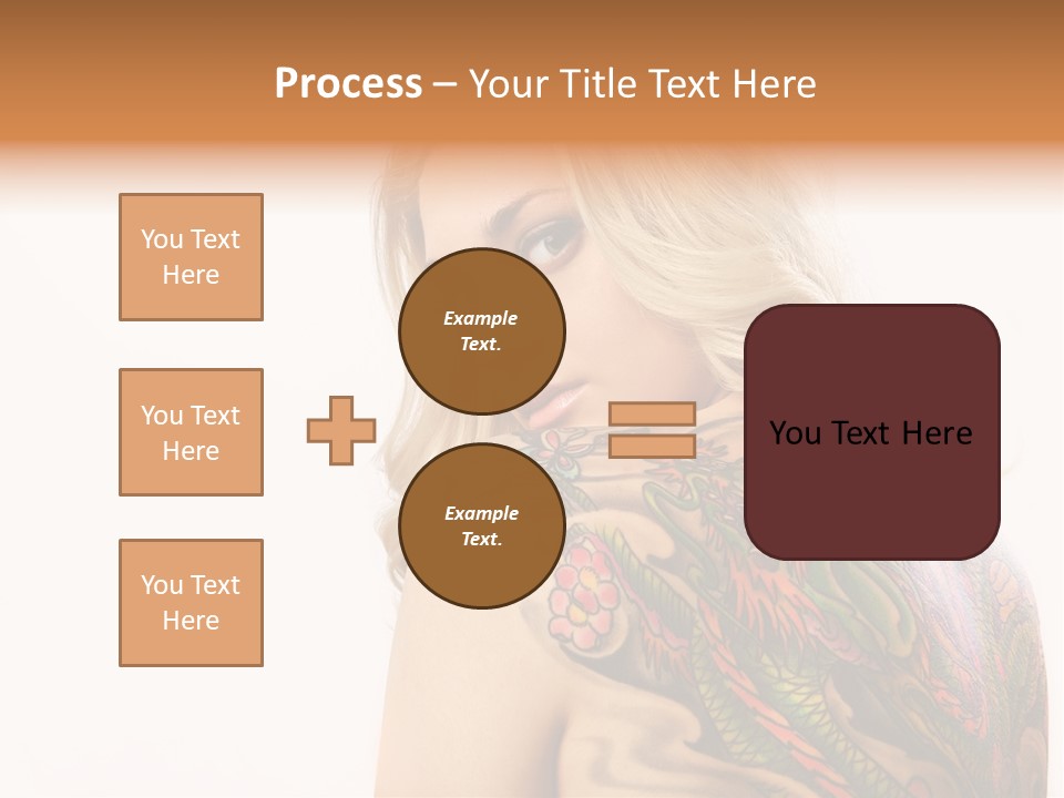 Stylish Tattoo Lady PowerPoint Template
