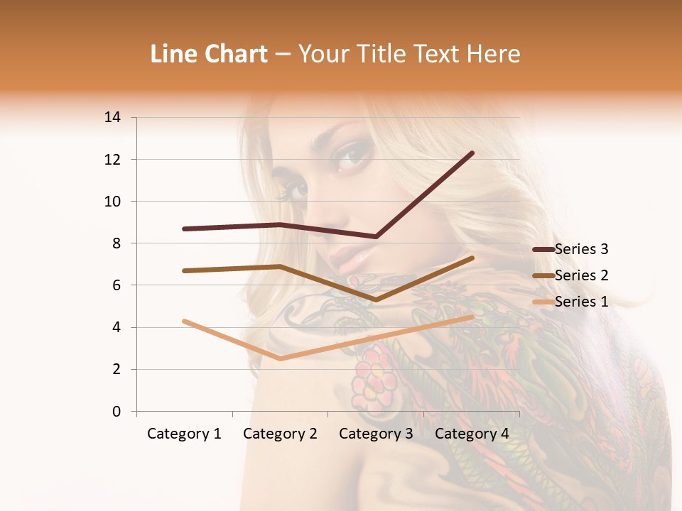 Stylish Tattoo Lady PowerPoint Template