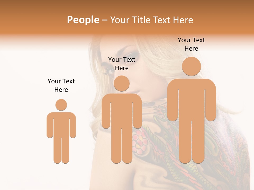 Stylish Tattoo Lady PowerPoint Template