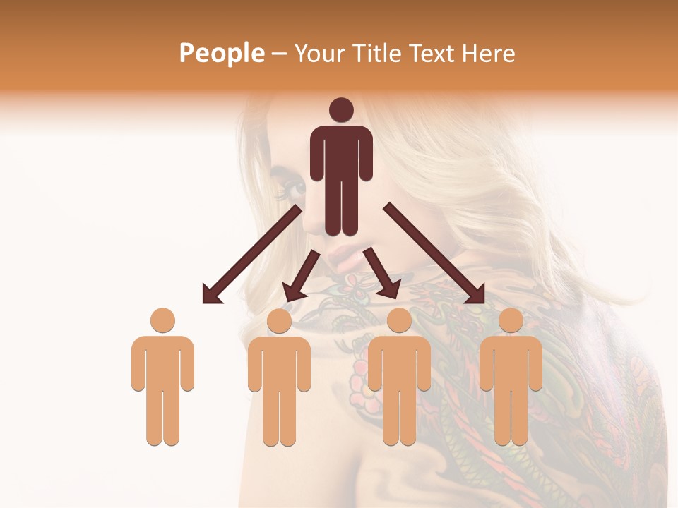 Stylish Tattoo Lady PowerPoint Template