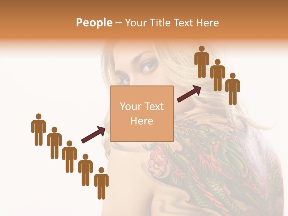 Stylish Tattoo Lady PowerPoint Template