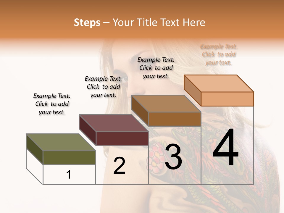 Stylish Tattoo Lady PowerPoint Template