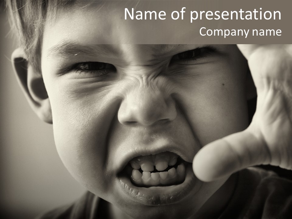 Baby Face Person PowerPoint Template