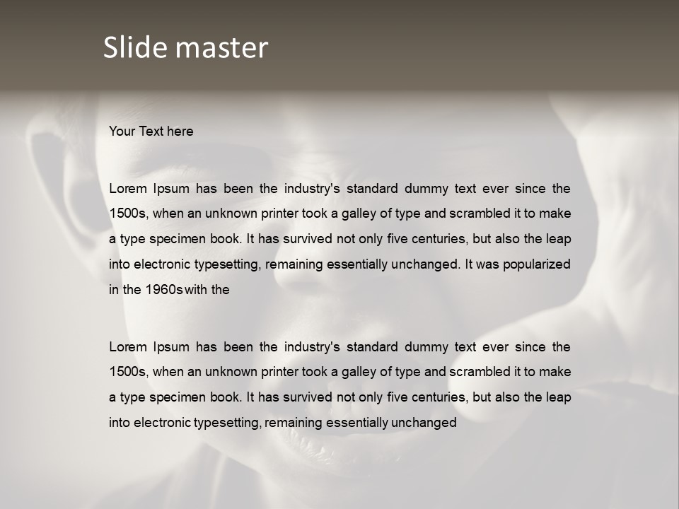 Baby Face Person PowerPoint Template