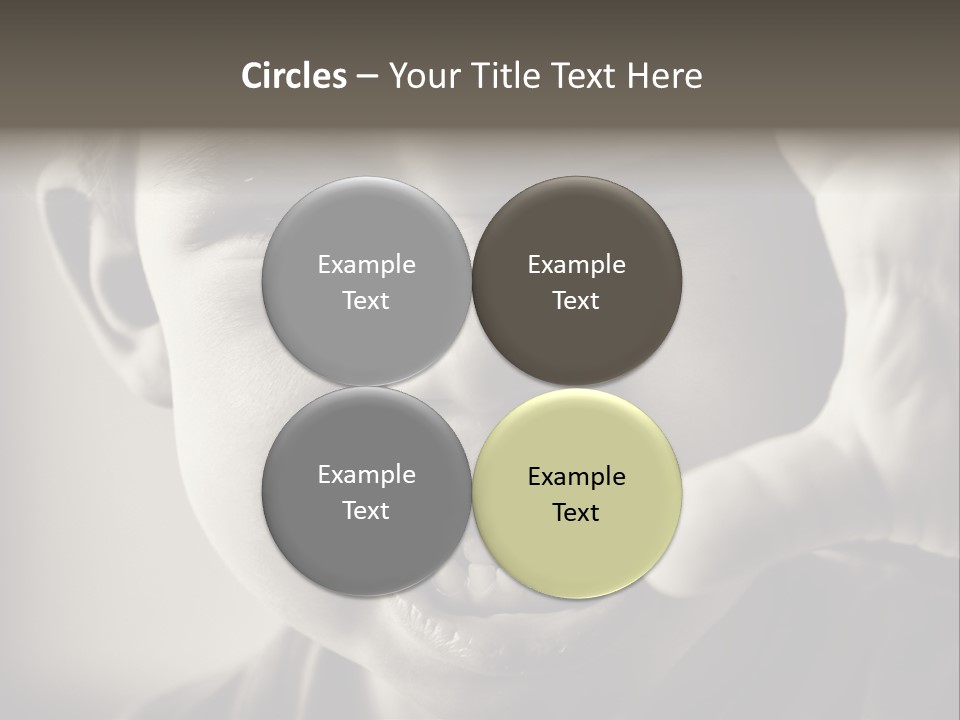 Baby Face Person PowerPoint Template