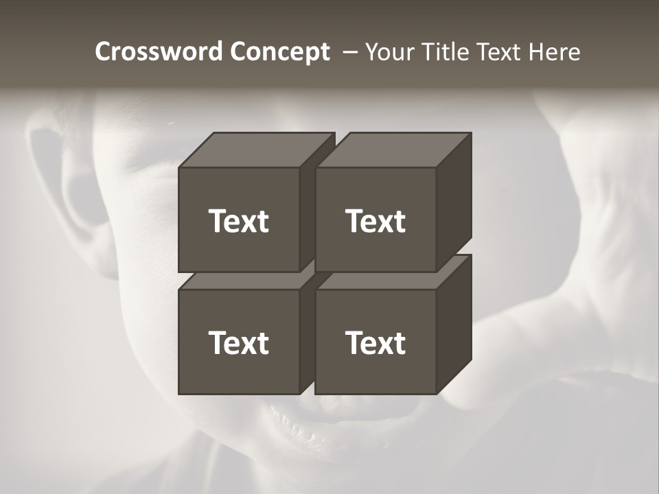 Baby Face Person PowerPoint Template