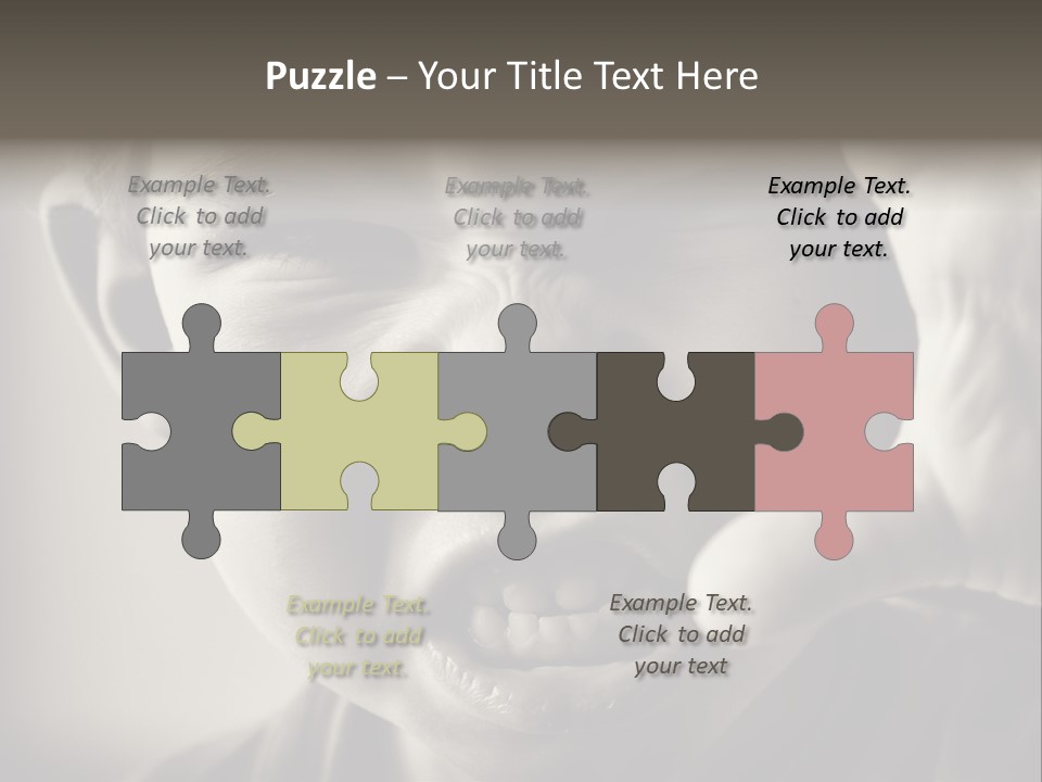 Baby Face Person PowerPoint Template