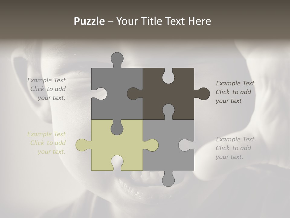 Baby Face Person PowerPoint Template