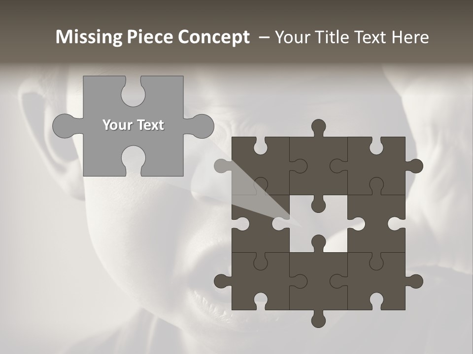 Baby Face Person PowerPoint Template