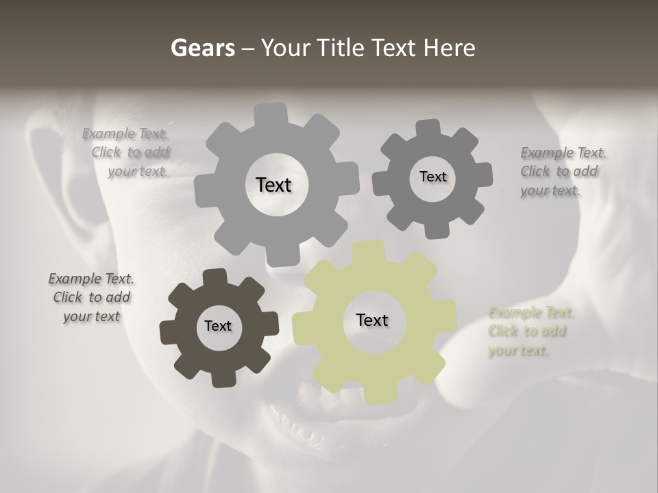 Baby Face Person PowerPoint Template