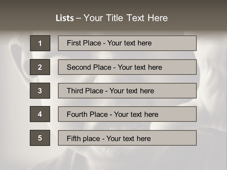 Baby Face Person PowerPoint Template