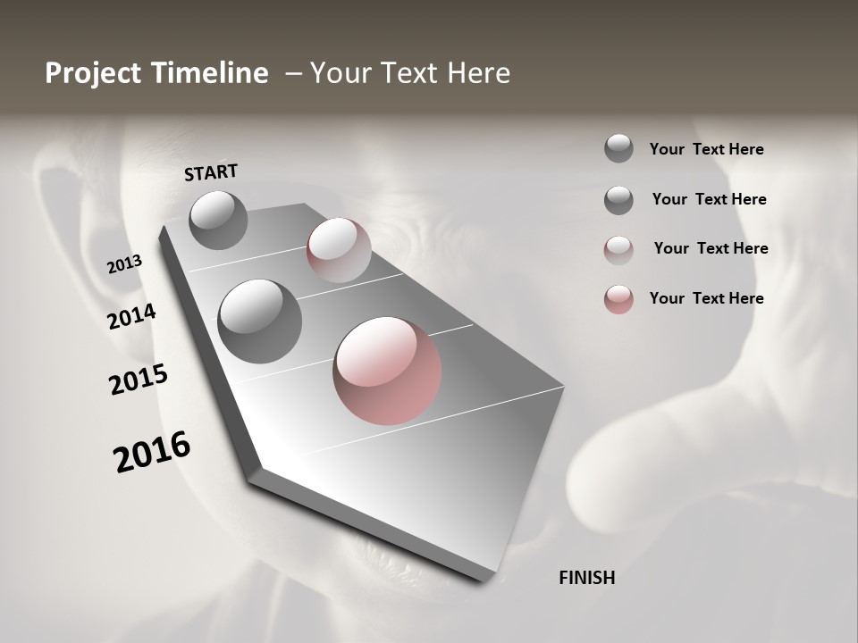 Baby Face Person PowerPoint Template