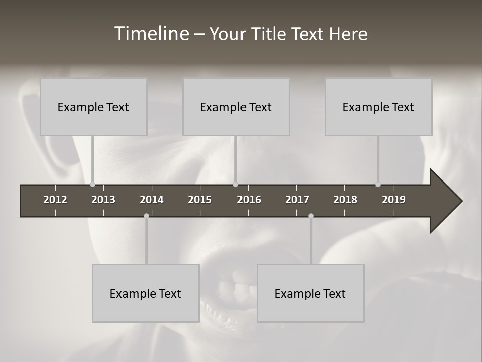Baby Face Person PowerPoint Template