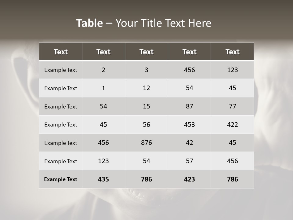 Baby Face Person PowerPoint Template