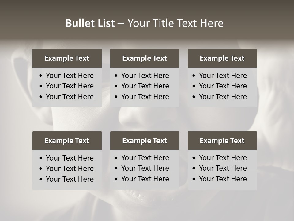 Baby Face Person PowerPoint Template