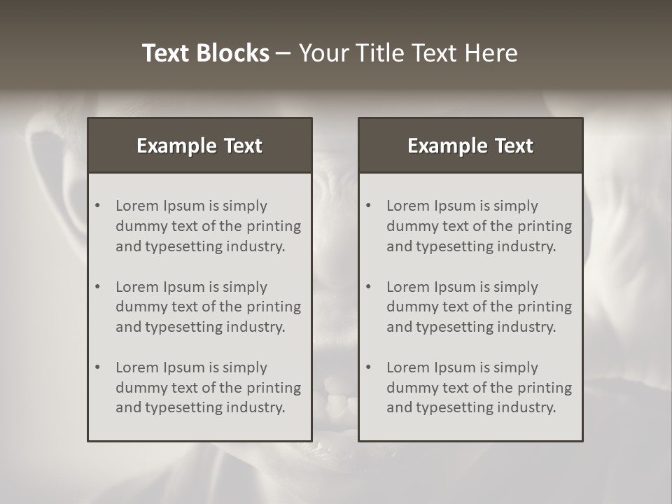 Baby Face Person PowerPoint Template
