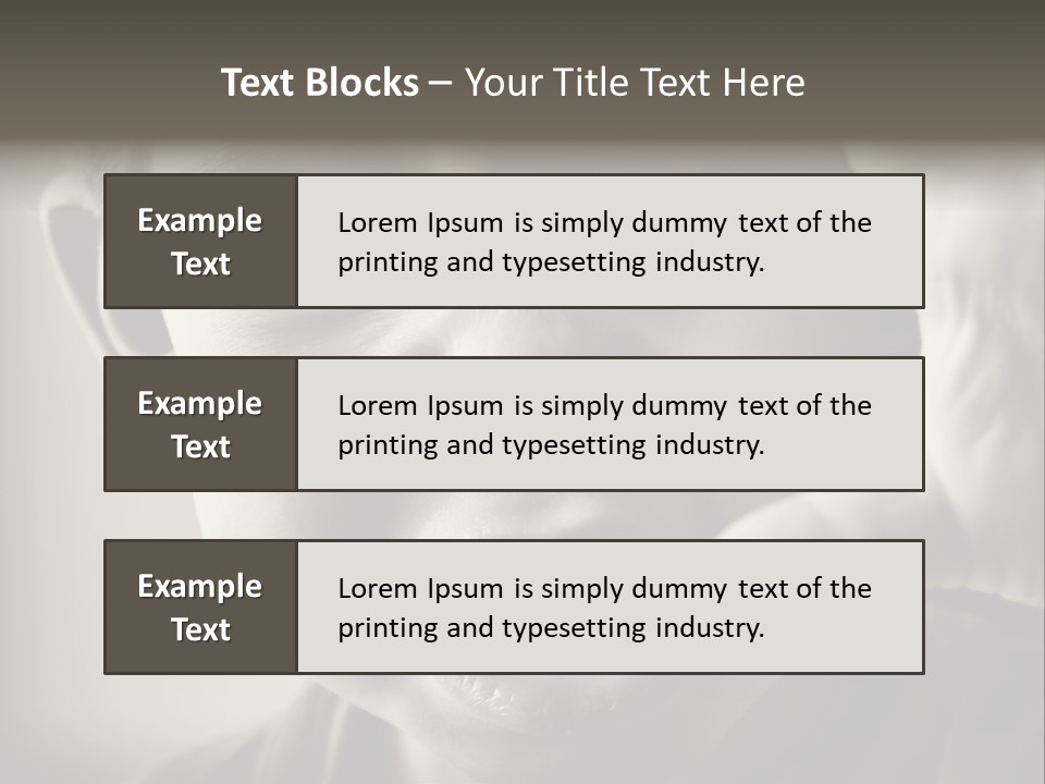 Baby Face Person PowerPoint Template