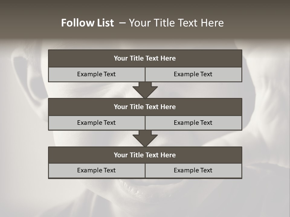 Baby Face Person PowerPoint Template