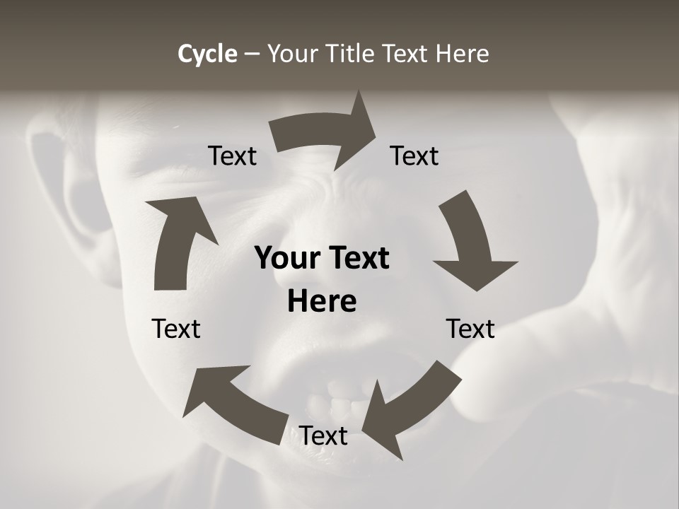 Baby Face Person PowerPoint Template