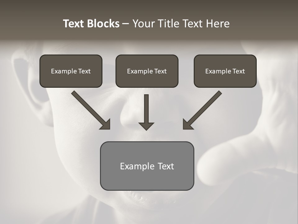 Baby Face Person PowerPoint Template