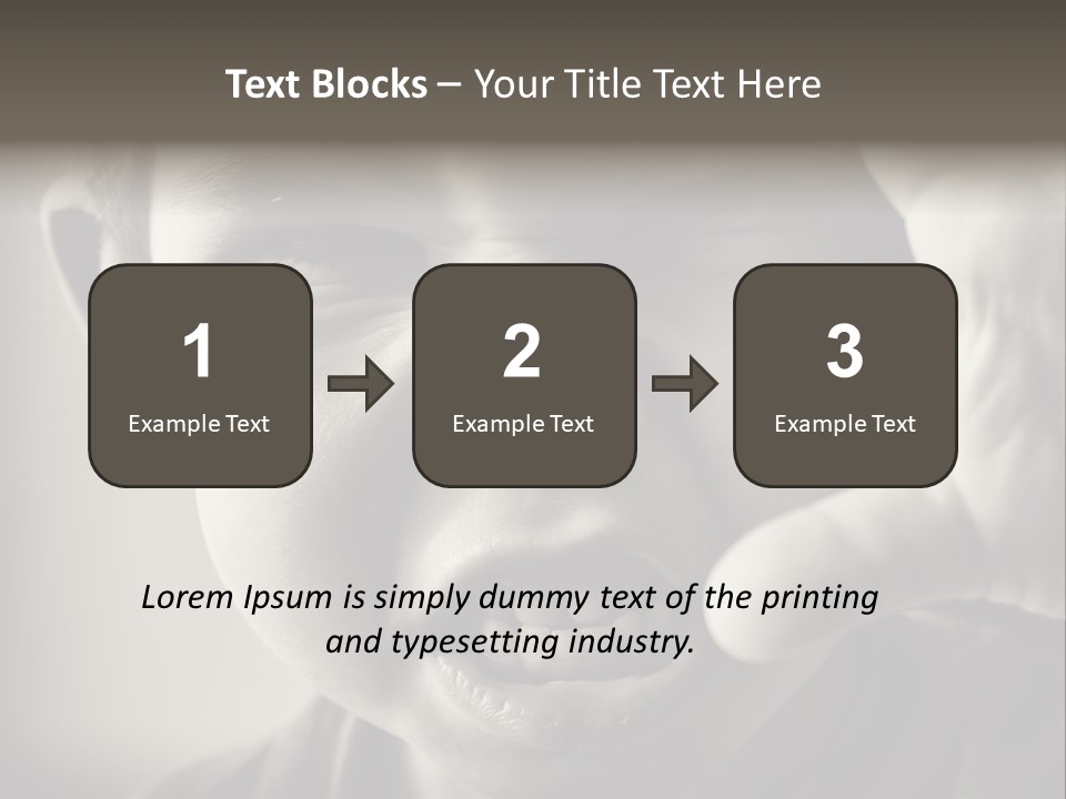 Baby Face Person PowerPoint Template
