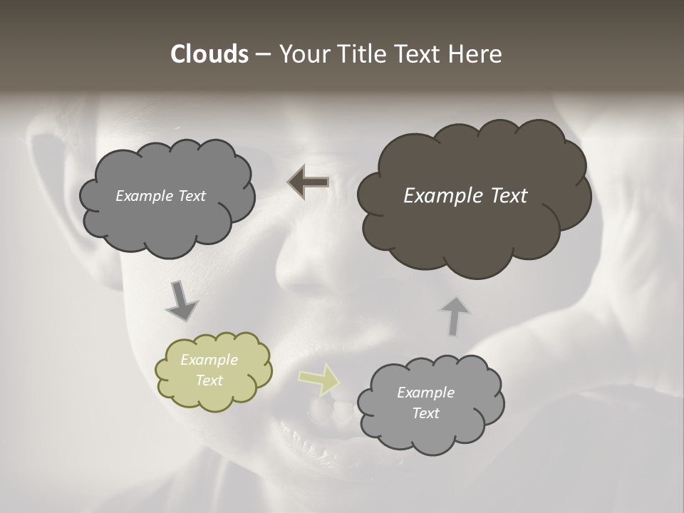 Baby Face Person PowerPoint Template