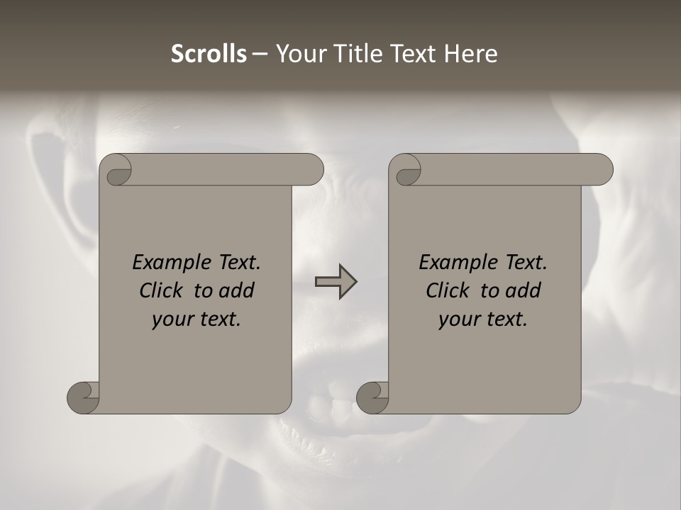 Baby Face Person PowerPoint Template