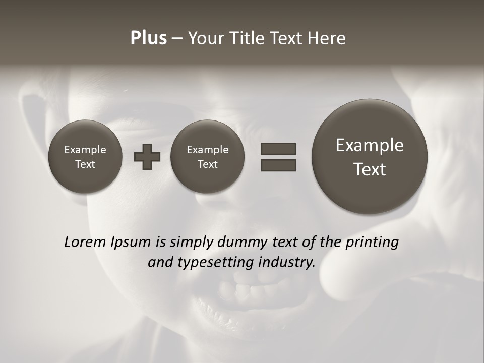 Baby Face Person PowerPoint Template