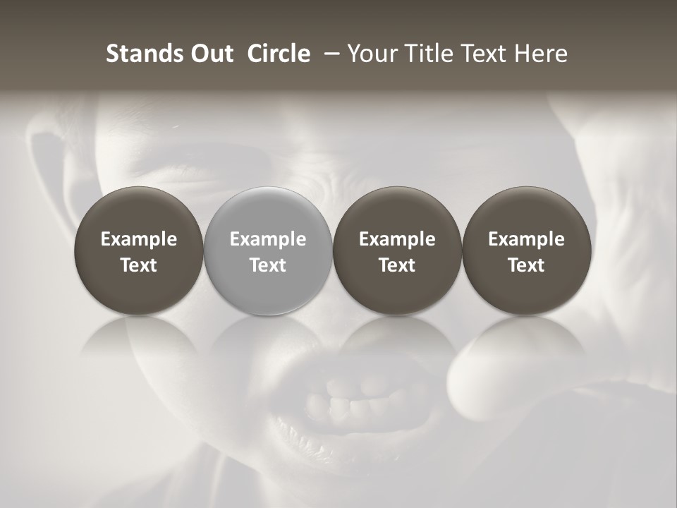 Baby Face Person PowerPoint Template