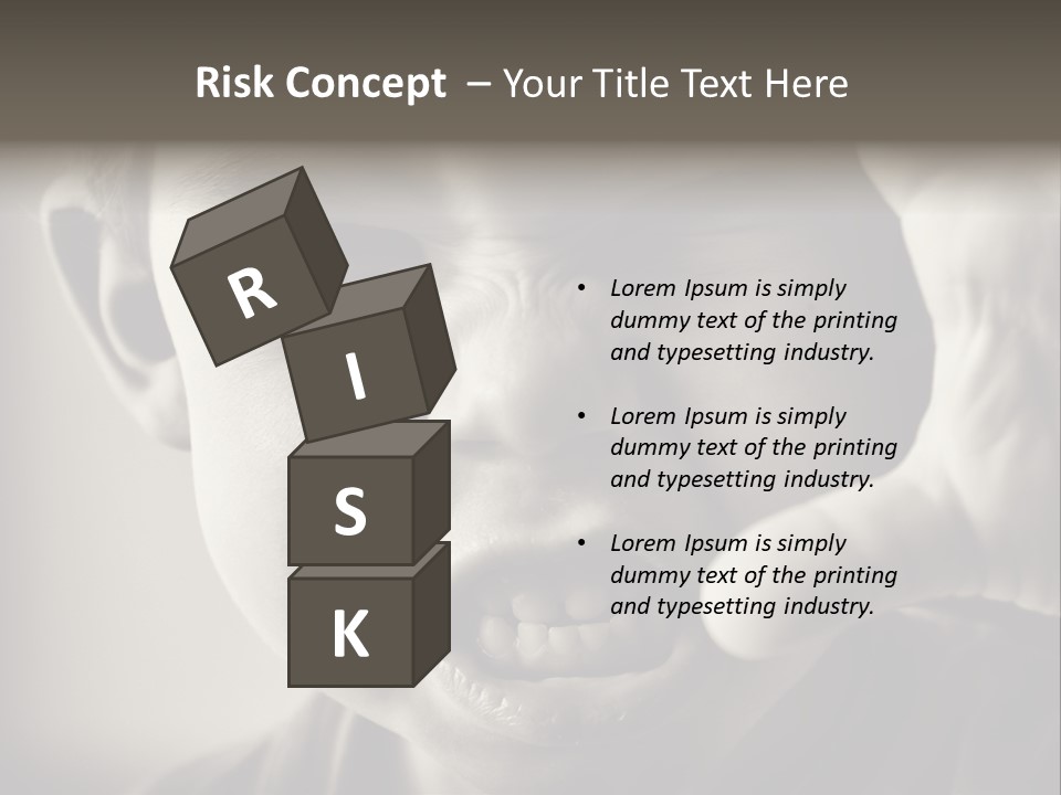 Baby Face Person PowerPoint Template