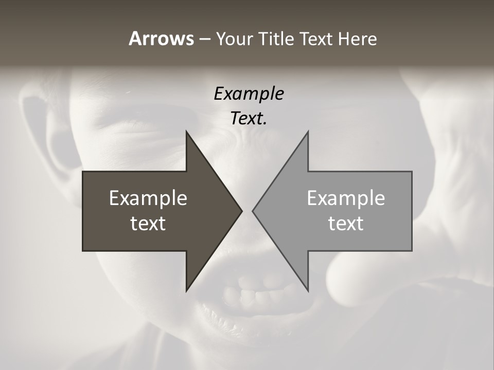 Baby Face Person PowerPoint Template