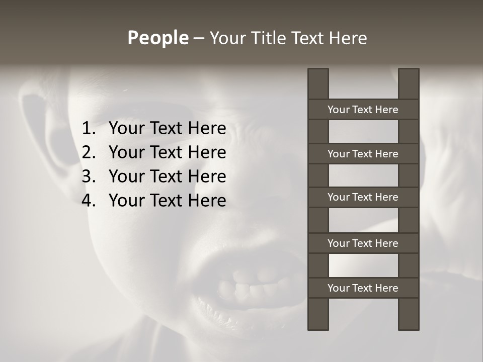 Baby Face Person PowerPoint Template