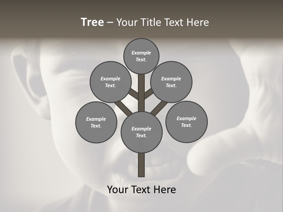 Baby Face Person PowerPoint Template