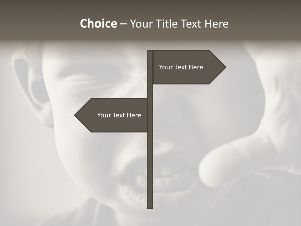 Baby Face Person PowerPoint Template