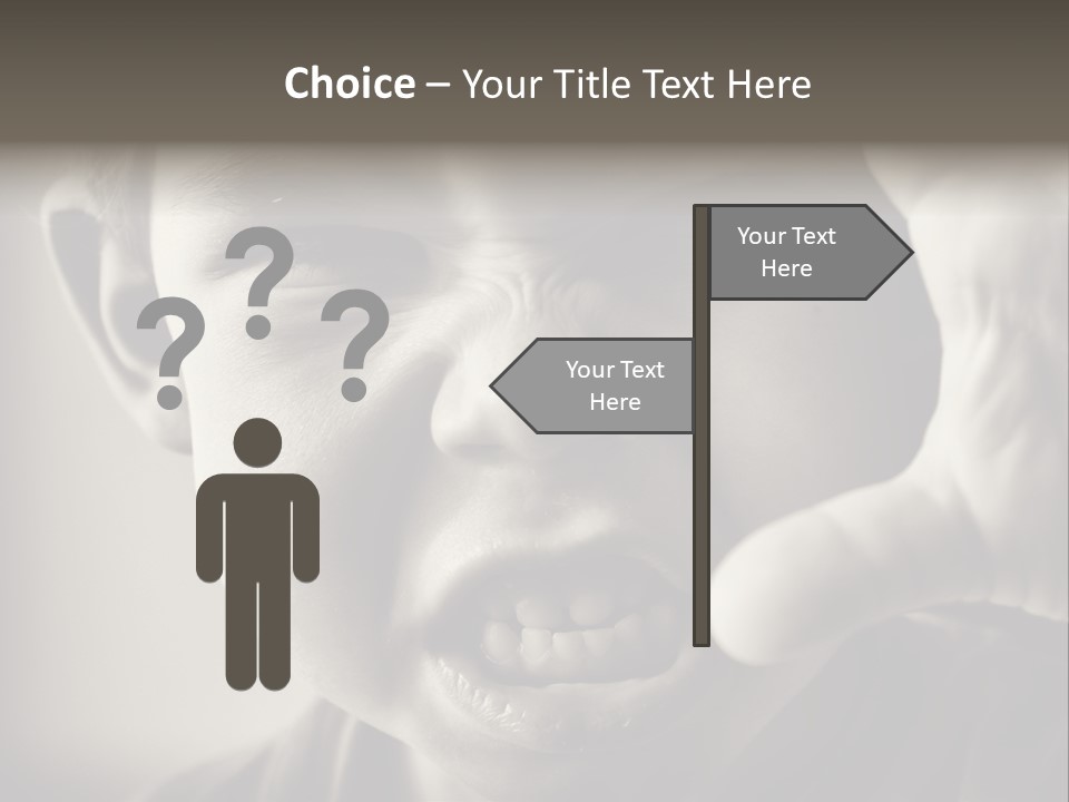 Baby Face Person PowerPoint Template