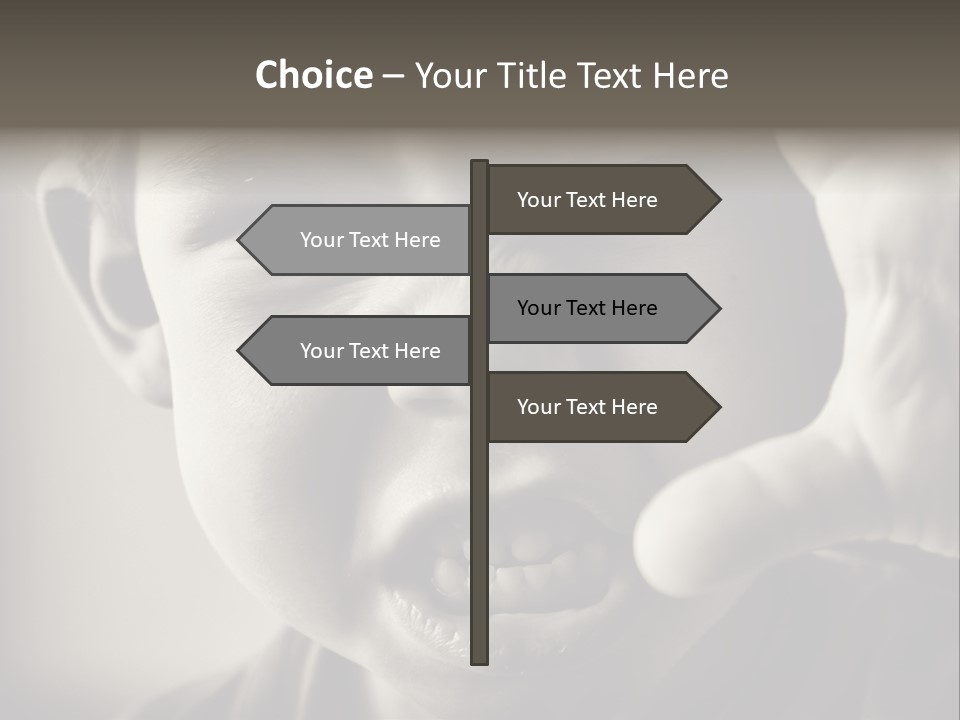 Baby Face Person PowerPoint Template