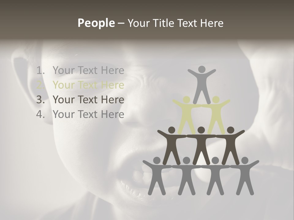 Baby Face Person PowerPoint Template