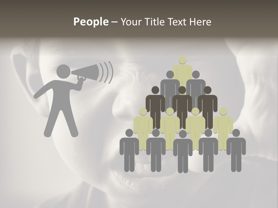 Baby Face Person PowerPoint Template