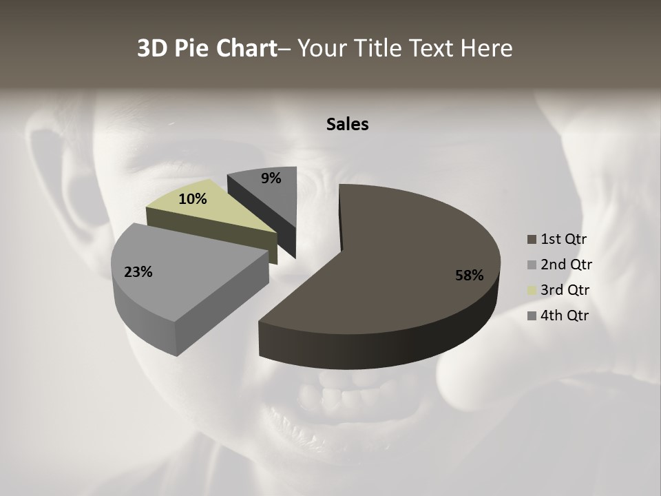 Baby Face Person PowerPoint Template